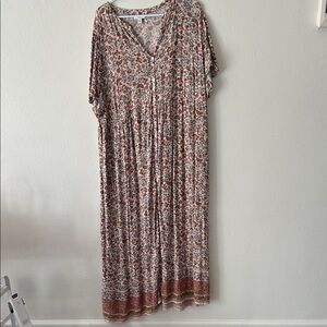 J. Jill Multicolor Floral Maxi Dress